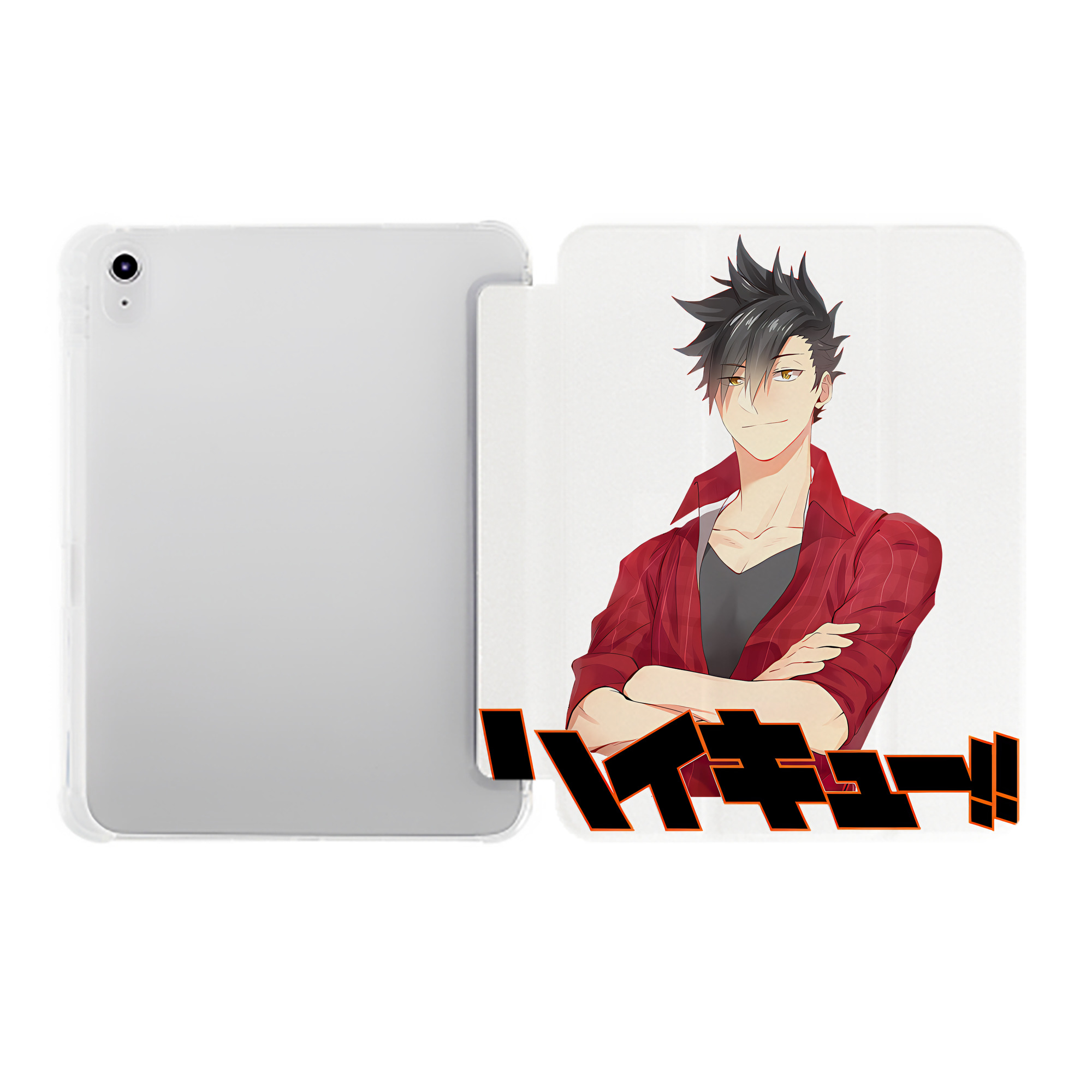 （画像用） ハイキュー!! Haikyu!! IPad ケース ペン収納付き 三つ折りスタンド PUレザー×シリコン 対応機種9.5/10.5/10.9インチ